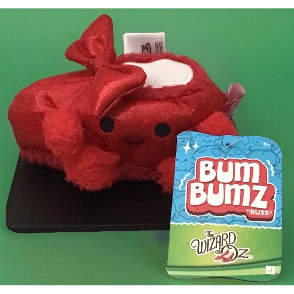 Bum Bumz The Wizard Of Oz Plush - Ruby Slipper BumBumz By Russ Jazwares NWT